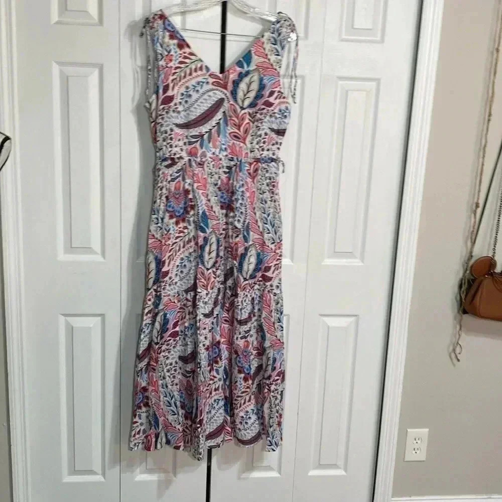 Talbots cotton floral dress